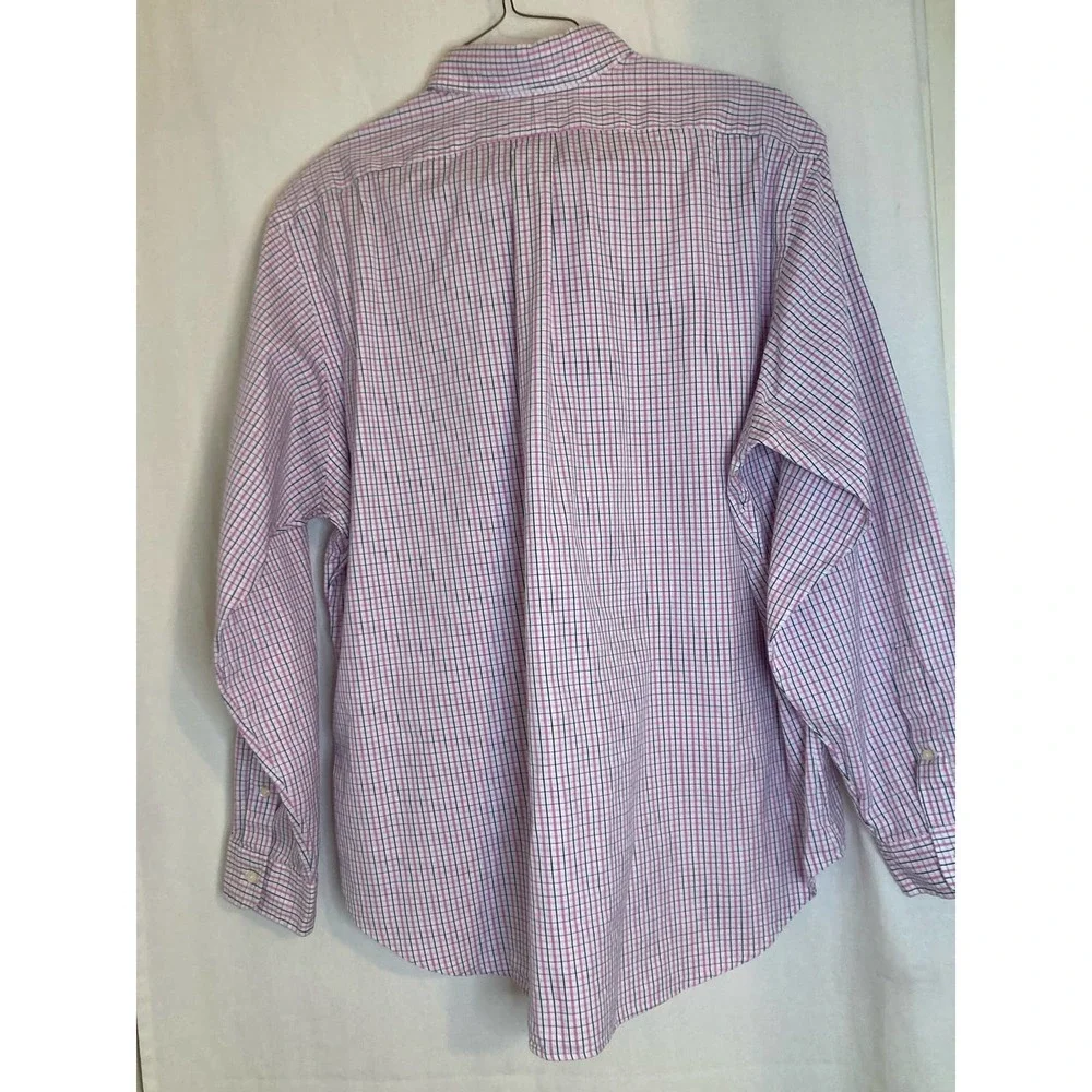 Polo‎ Ralph Lauren Mens Long Sleeve Button Down Size 18 Classic Fit Pink